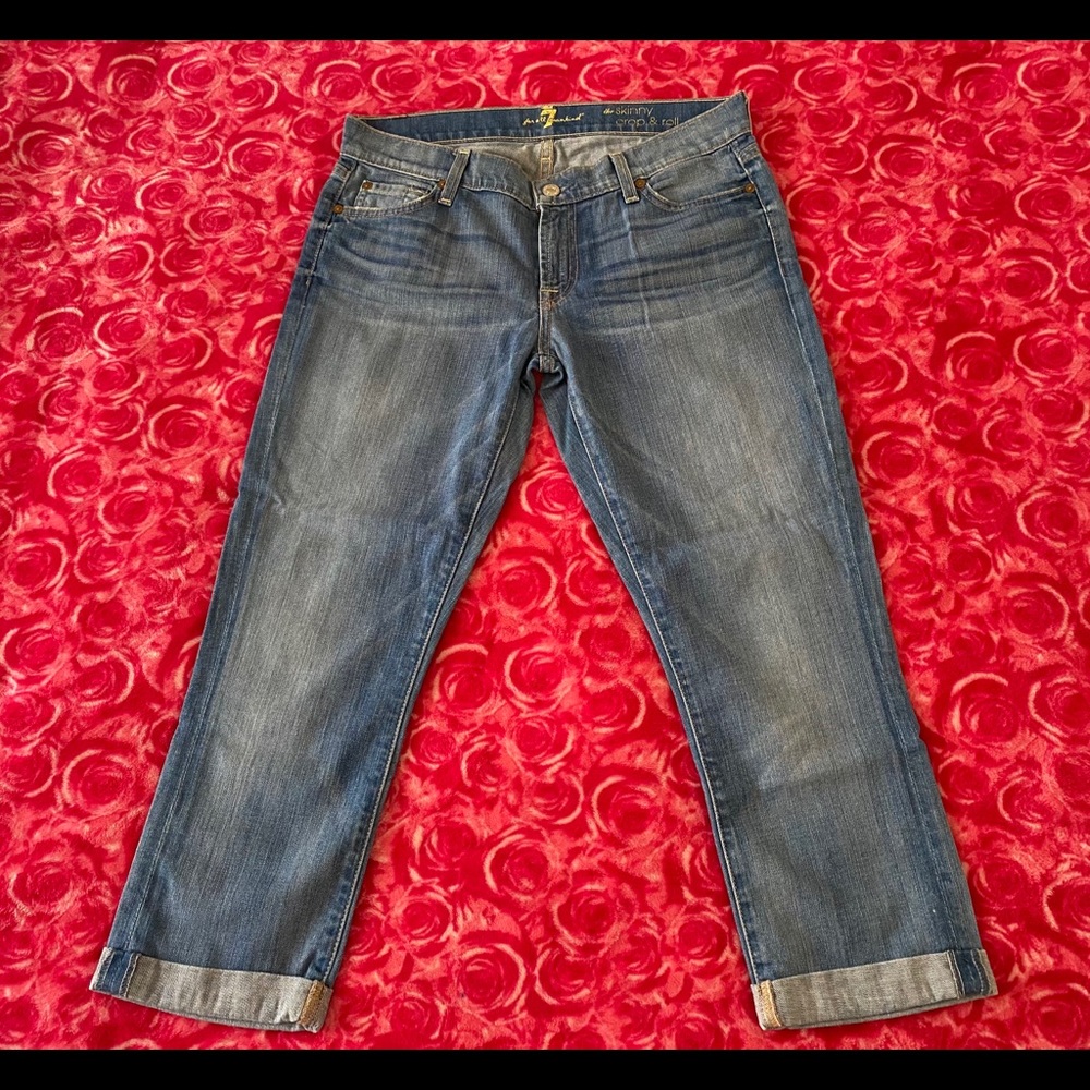 7 For All Mankind  Skinny Crop Jeans